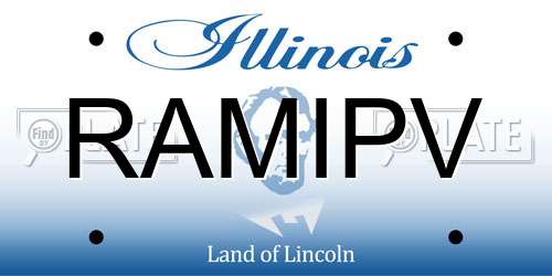 RAMIPV Illinois License Plate
