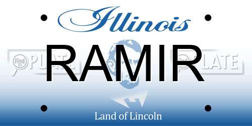 RAMIR Illinois License Plate