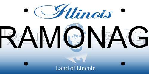 RAMONAG Illinois License Plate