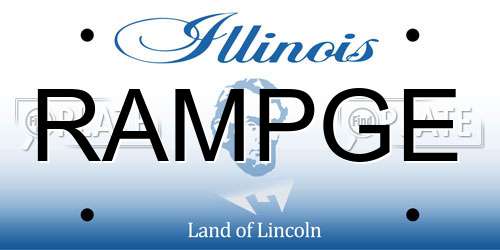 RAMPGE Illinois License Plate