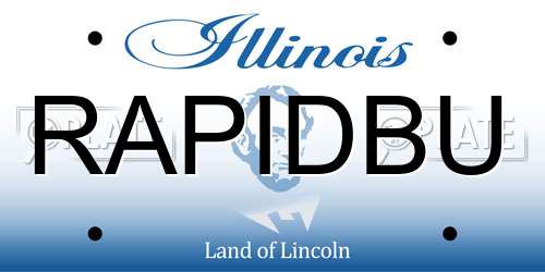 RAPIDBU Illinois License Plate