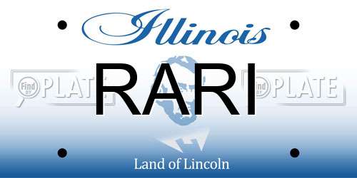 RARI Illinois License Plate