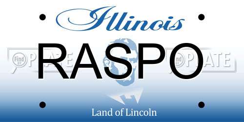 RASPO Illinois License Plate