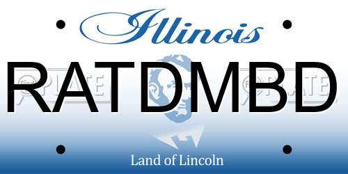 RATDMBD Illinois License Plate