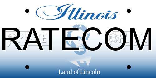RATECOM Illinois License Plate