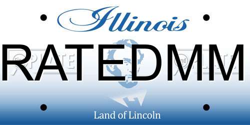 RATEDMM Illinois License Plate