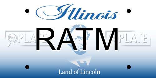 RATM Illinois License Plate