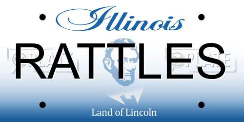 RATTLES Illinois License Plate
