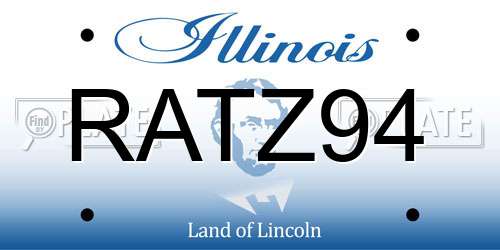 RATZ94 Illinois License Plate