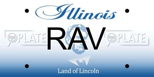 RAV Illinois License Plate