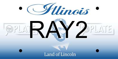 RAY2 Illinois License Plate