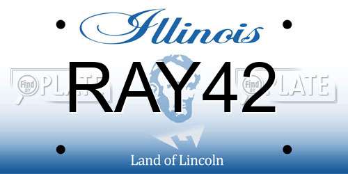 RAY42 Illinois License Plate