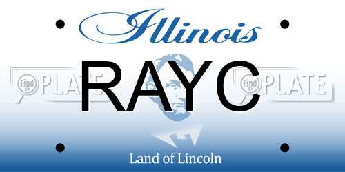 RAYC Illinois License Plate