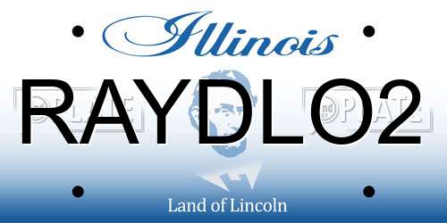 RAYDLO2 Illinois License Plate