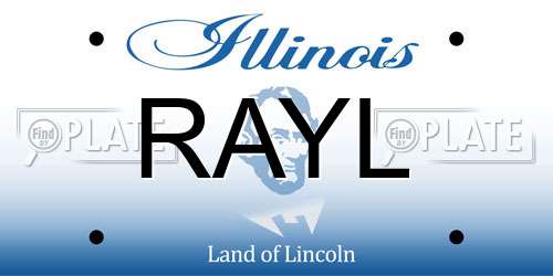 RAYL Illinois License Plate