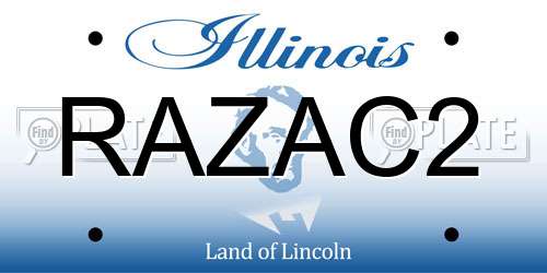 RAZAC2 Illinois License Plate