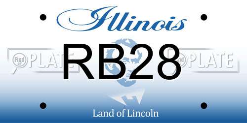 RB28 Illinois License Plate