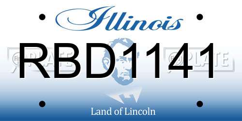 RBD1141 Illinois License Plate