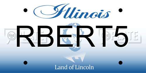 RBERT5 Illinois License Plate