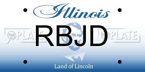 RBJD Illinois License Plate