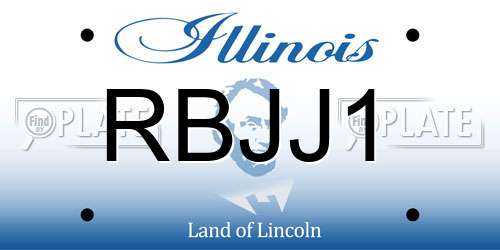 RBJJ1 Illinois License Plate
