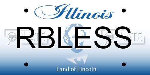 RBLESS Illinois License Plate