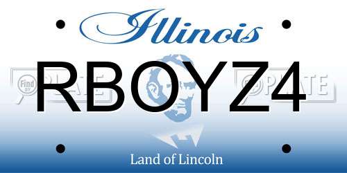 RBOYZ4 Illinois License Plate