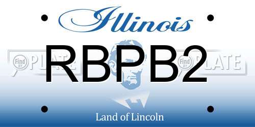 RBPB2 Illinois License Plate