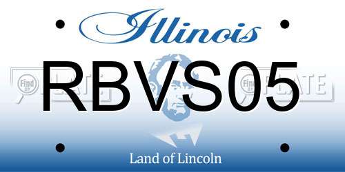 RBVS05 Illinois License Plate