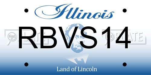 RBVS14 Illinois License Plate