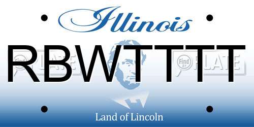RBWTTTT Illinois License Plate