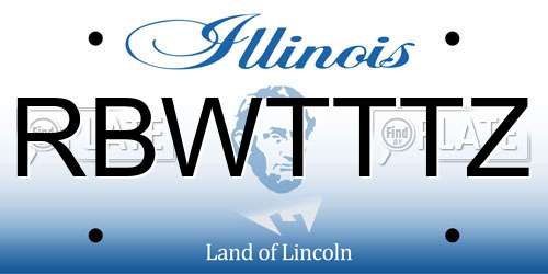 RBWTTTZ Illinois License Plate