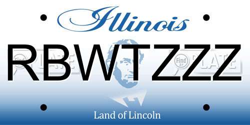 RBWTZZZ Illinois License Plate