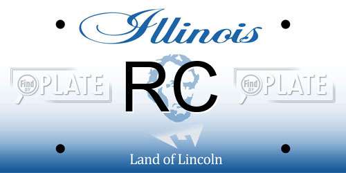 RC Illinois License Plate
