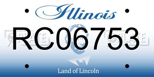 RC06753 Illinois License Plate