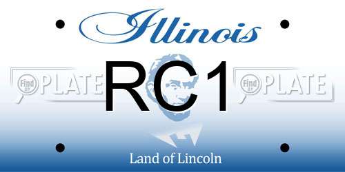 RC1 Illinois License Plate