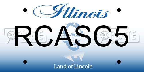 RCASC5 Illinois License Plate