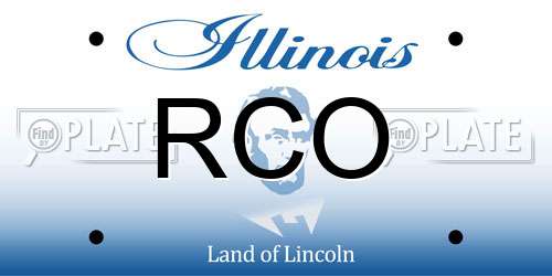 RCO Illinois License Plate