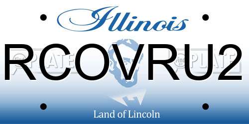 RCOVRU2 Illinois License Plate