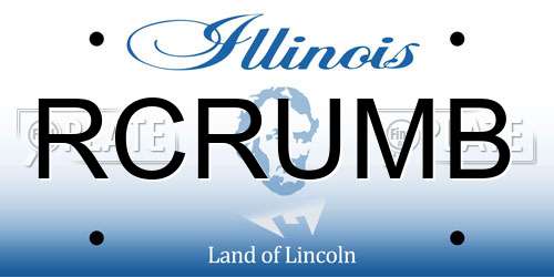 RCRUMB Illinois License Plate