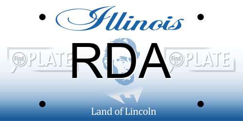 RDA Illinois License Plate