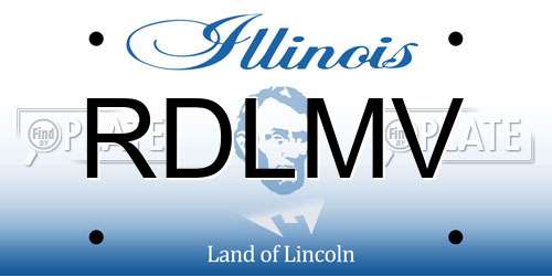 RDLMV Illinois License Plate