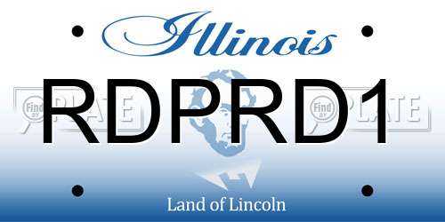 RDPRD1 Illinois License Plate