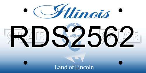 RDS2562 Illinois License Plate