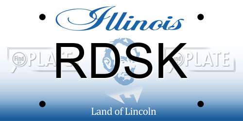 RDSK Illinois License Plate