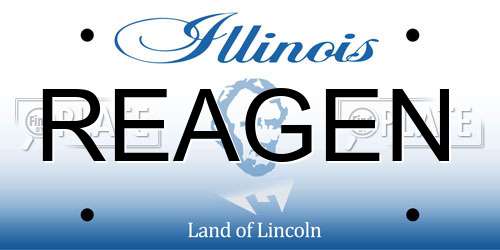 REAGEN Illinois License Plate