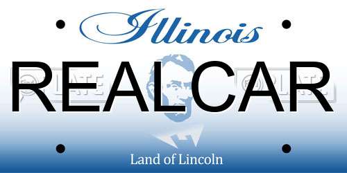 REALCAR Illinois License Plate