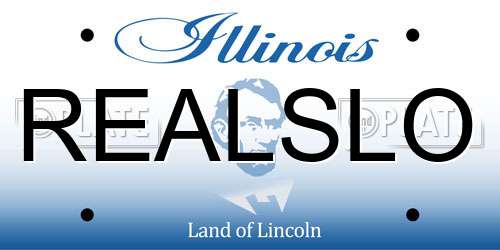 REALSLO Illinois License Plate
