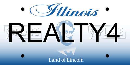 REALTY4 Illinois License Plate