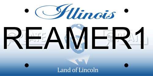 REAMER1 Illinois License Plate